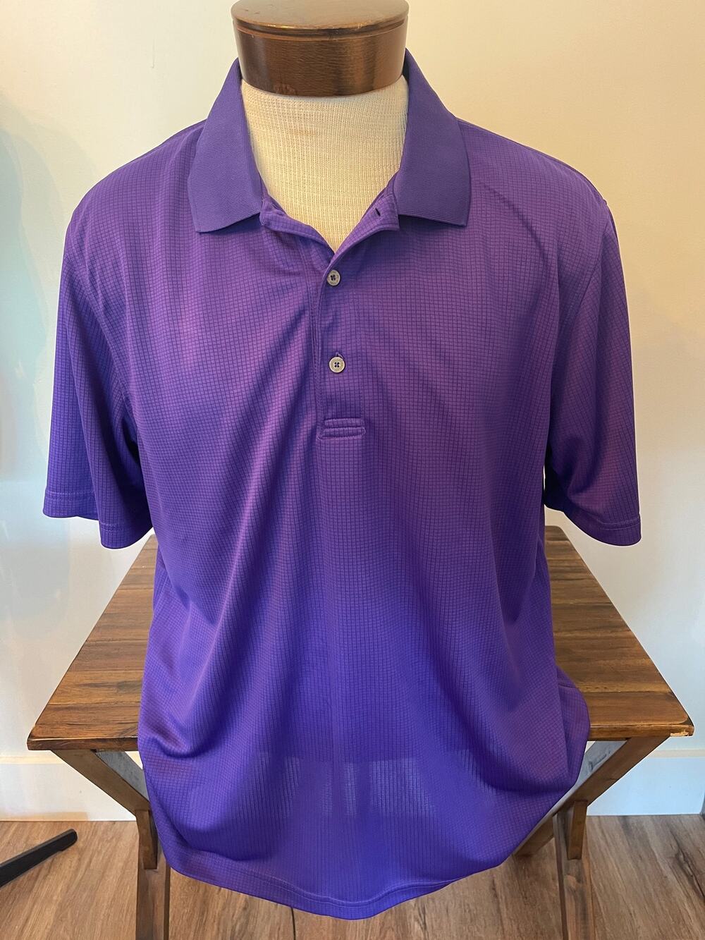 IZOD Perform X Purple Men's Polo Shirt Size XL